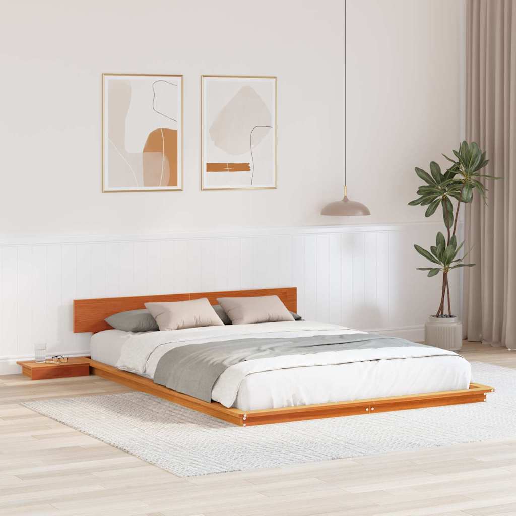 Struttura del letto Marrone 160 x 200 cm legno