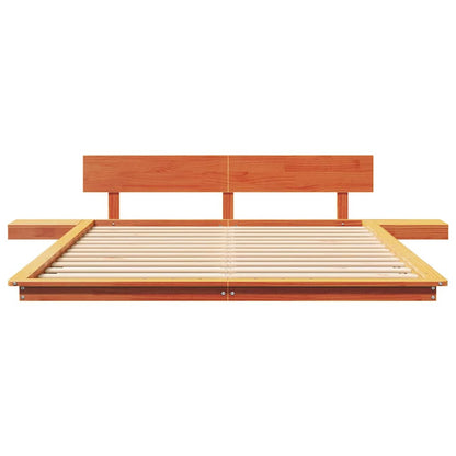 Struttura del letto Marrone 160 x 200 cm legno