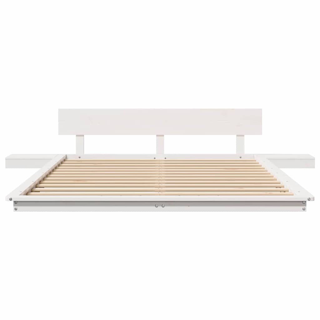 Struttura del letto Bianco 140 x 200 cm legno