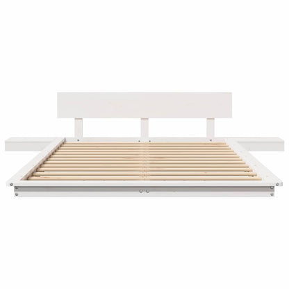 Struttura del letto Marrone 140 x 190 cm legno