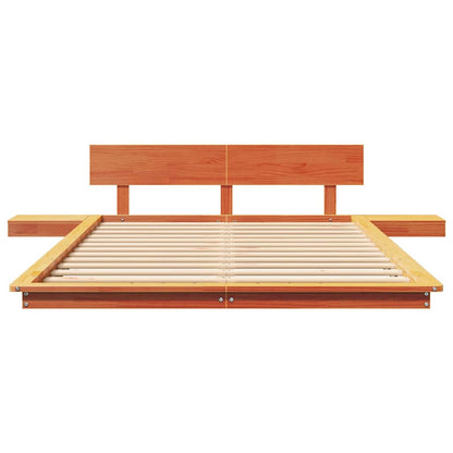 Struttura del letto Marrone 120 x 190 cm legno