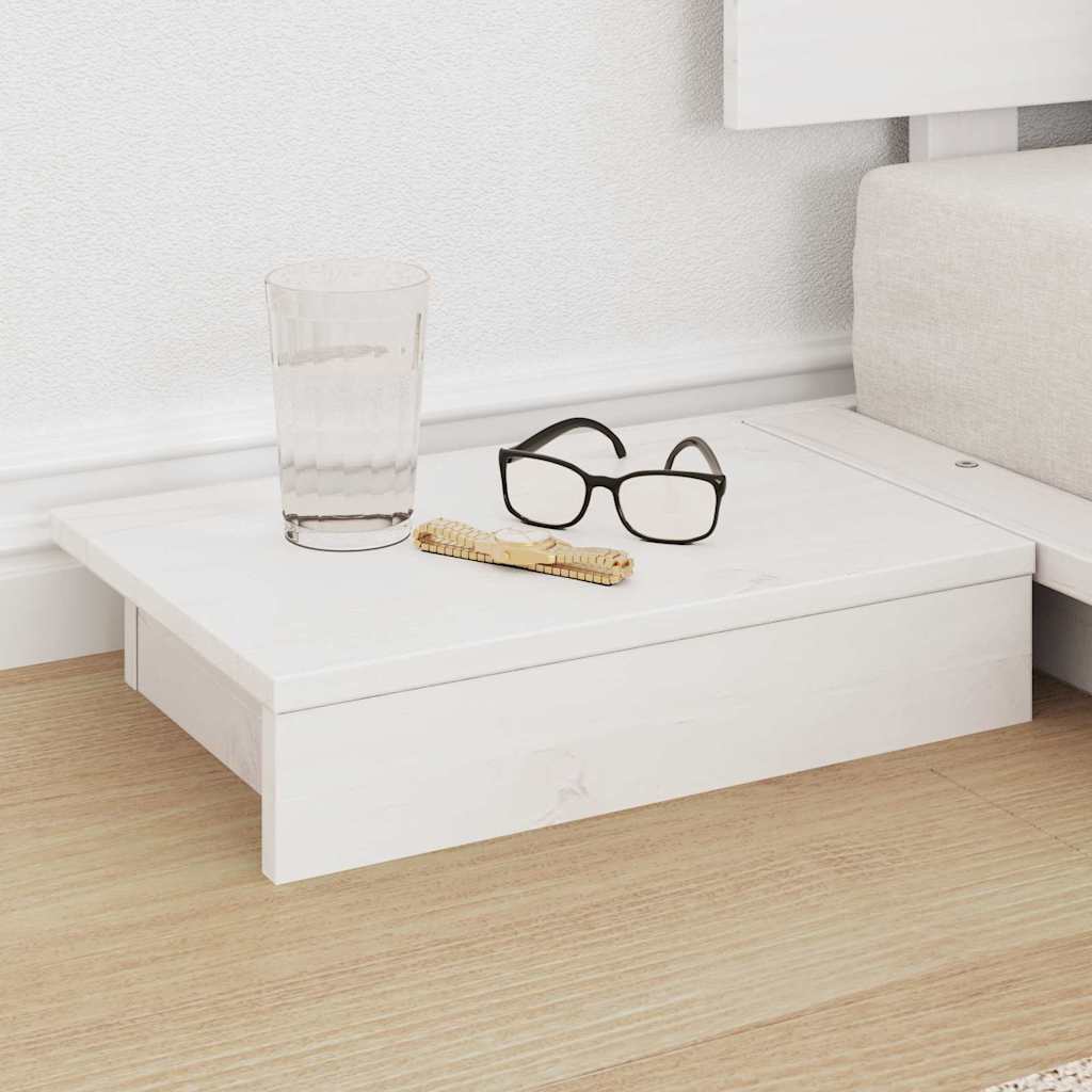 Struttura del letto con testiera Bianco 100 x 200 cm legno