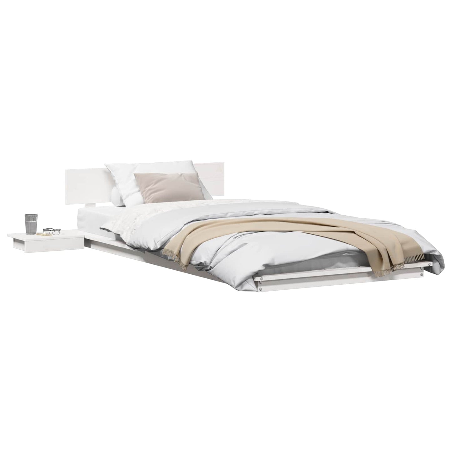 Struttura del letto Bianco 90 x 200 cm legno