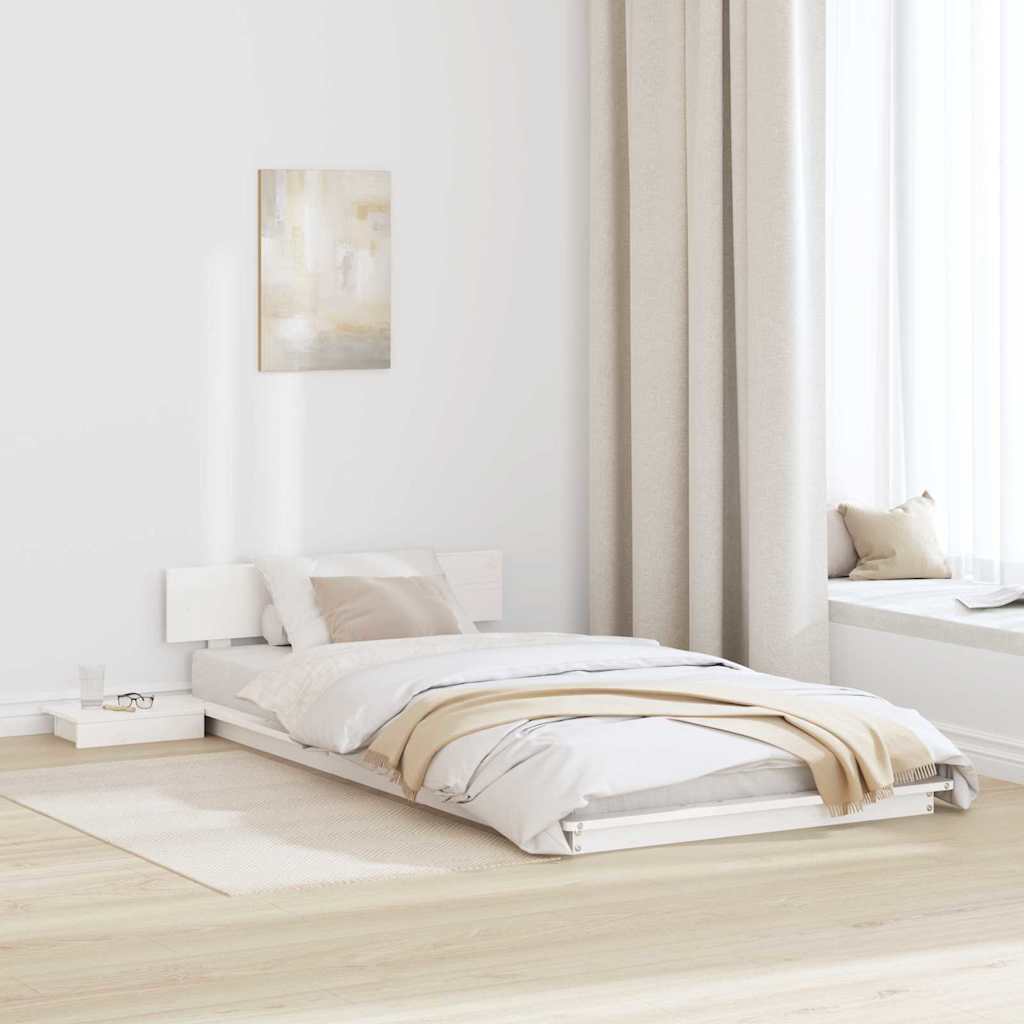 Struttura del letto Marrone 75 x 190 cm legno