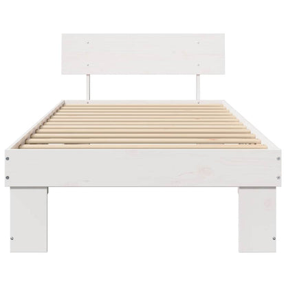 Struttura del letto Bianco 80 x 200 cm Pino massello