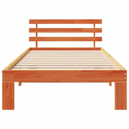 Struttura del letto Marrone cerato 75 x 190 cm Pino massello