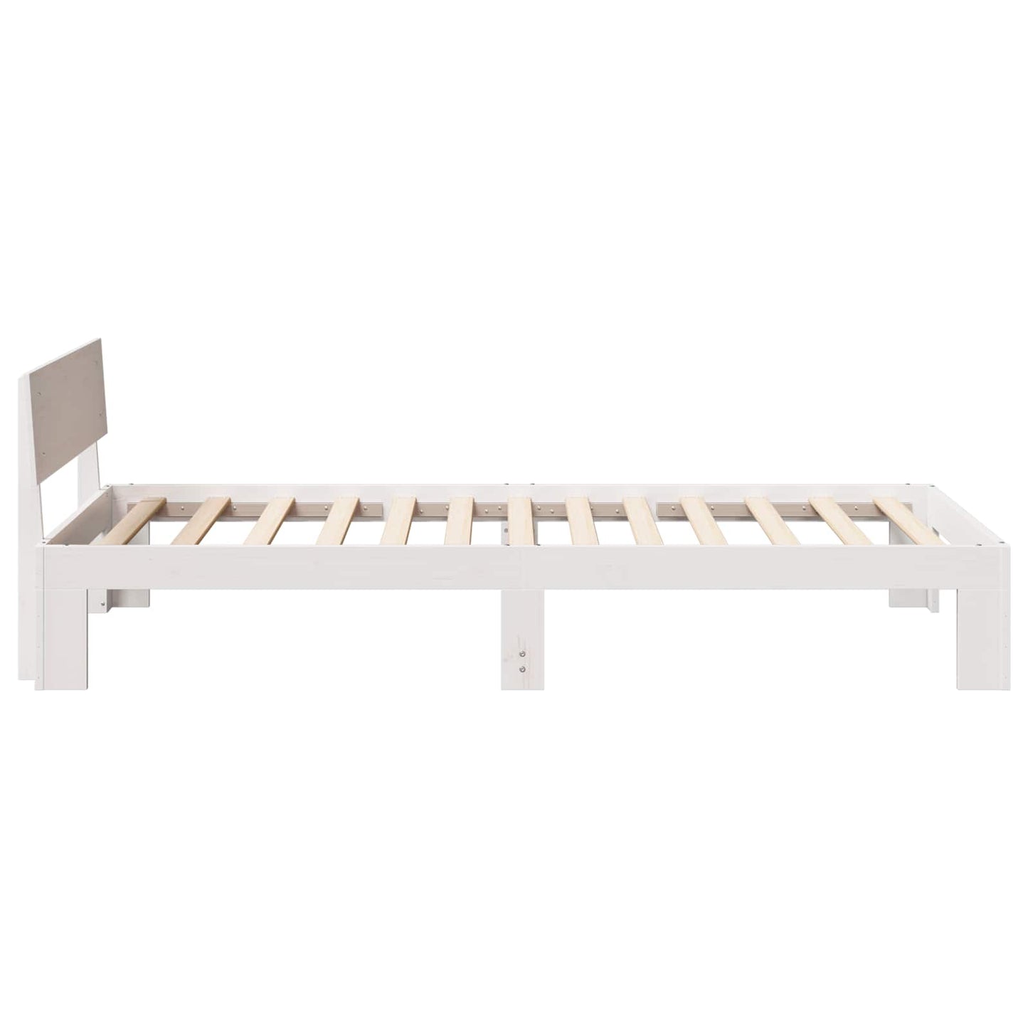 Struttura del letto Bianco 90 x 200 cm Pino massello