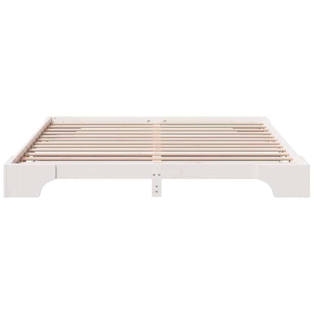 Struttura del letto Bianco 180 x 200 cm Pino massello