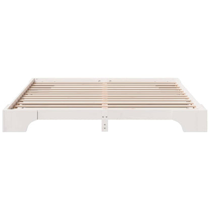 Struttura del letto Bianco 180 x 200 cm Pino massello