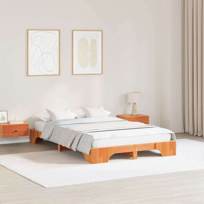 Struttura del letto Marrone cerato 120 x 200 cm Pino massello