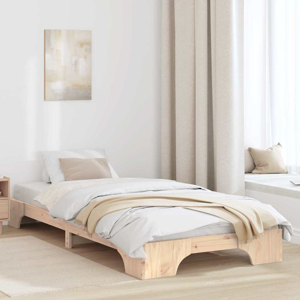 Struttura del letto Naturale 100 x 200 cm Pino massello