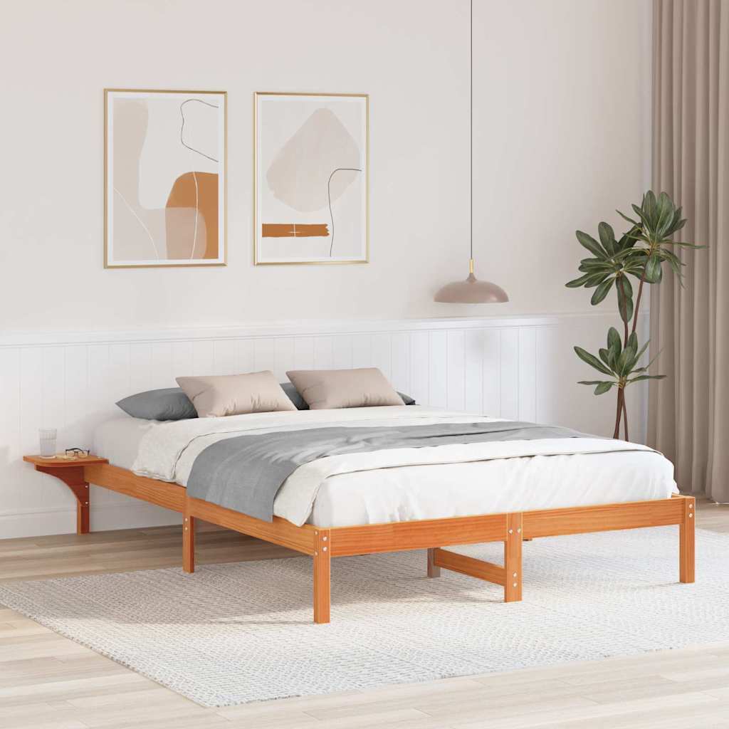 Struttura del letto Marrone cerato 150 x 200 cm Pino massello