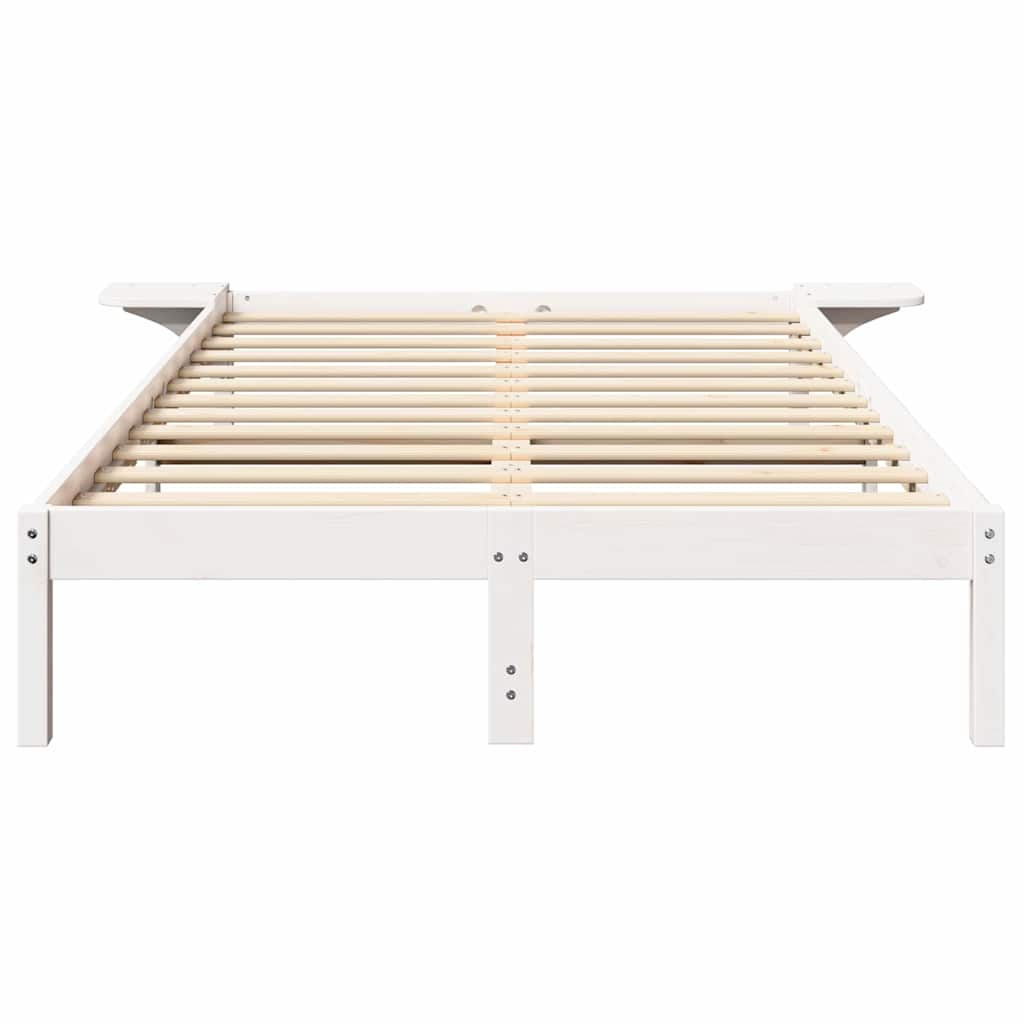 Struttura del letto Bianco 120 x 190 cm Pino massello