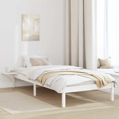 Struttura del letto Bianco 100 x 200 cm Pino massello