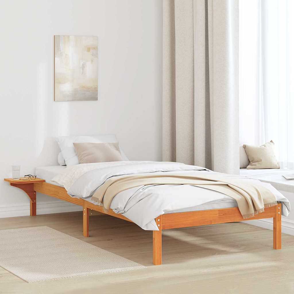 Struttura del letto Marrone cerato 80 x 200 cm Pino massello