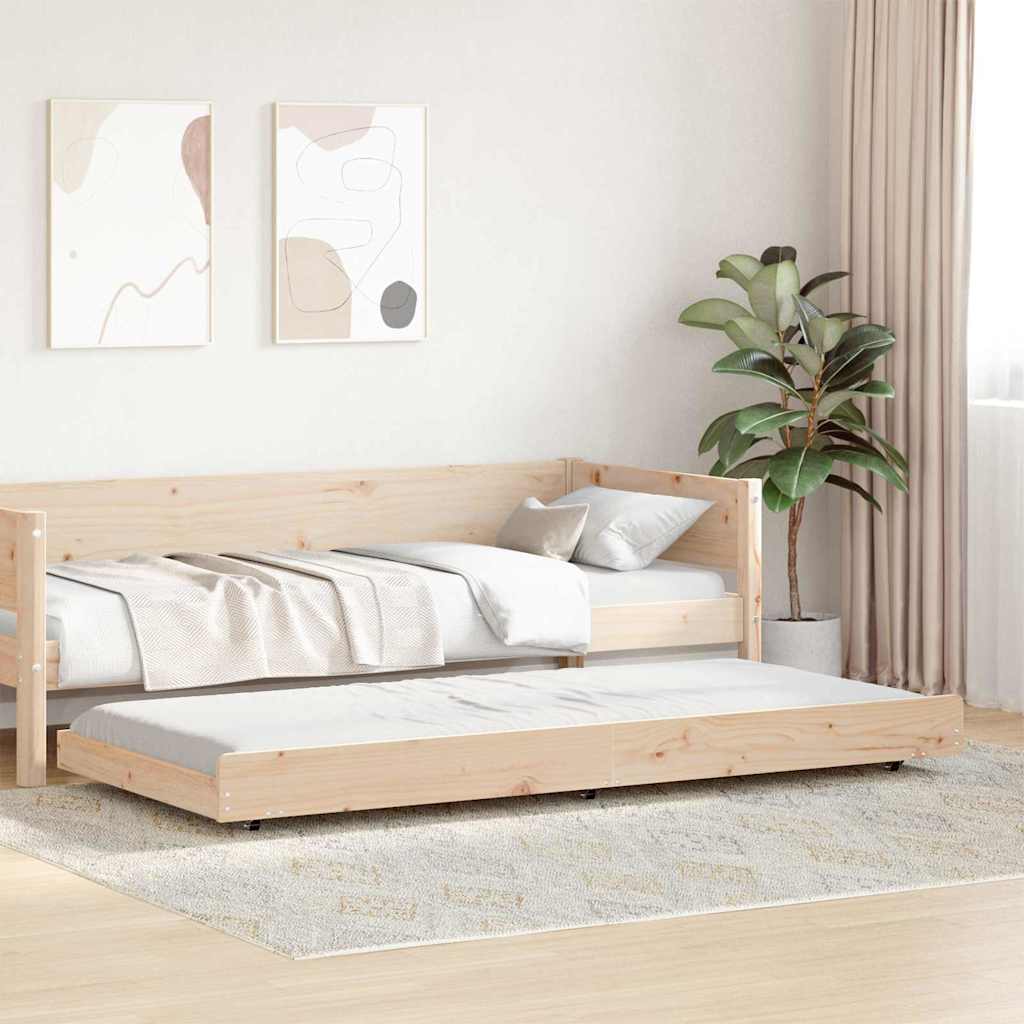 Struttura del letto Naturale 100 x 200 cm Pino massello