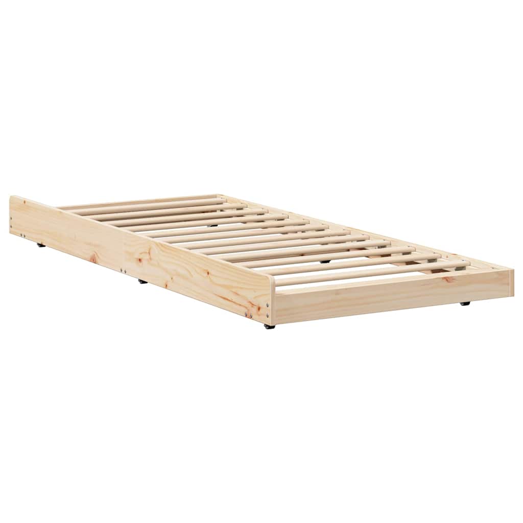 Struttura del letto Marrone 80 x 200 cm Legno massello di pino