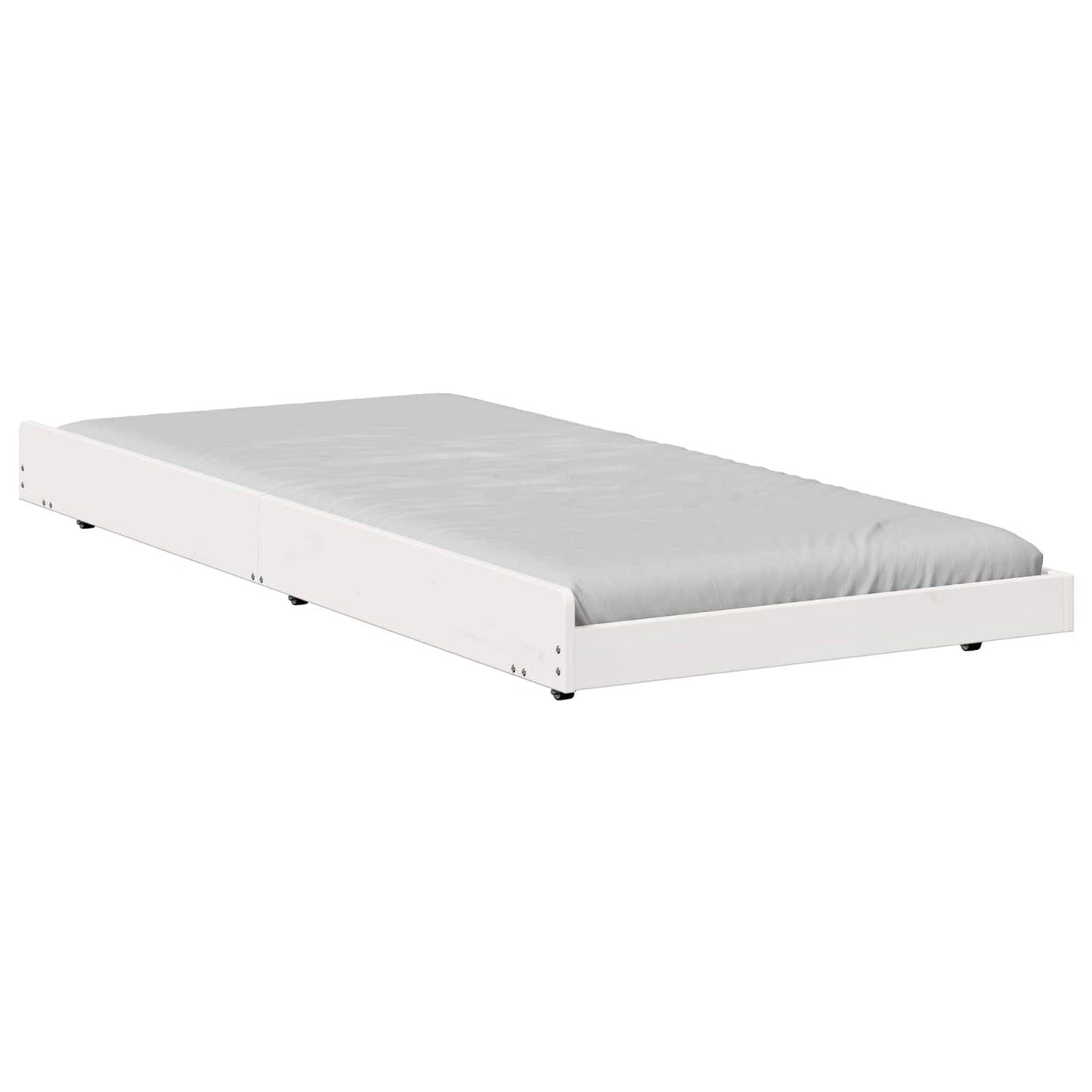 Struttura del letto Bianco 75 x 190 cm Pino massello