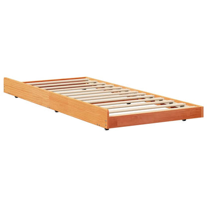 Struttura del letto Marrone cerato 75 x 190 cm Pino massello