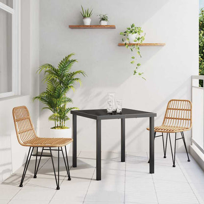 Set da Pranzo per Giardino 3 pcs Marrone