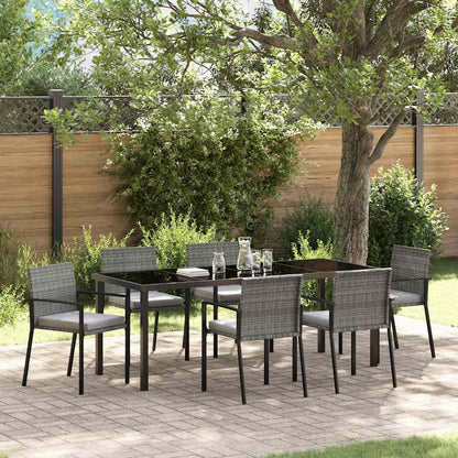 Set da Pranzo per Giardino 6 pcs Grigio