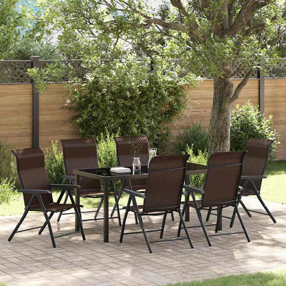 Set da Pranzo per Giardino 7 pcs Marrone