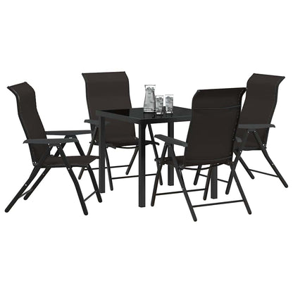 Set da Pranzo per Giardino 5 pcs CaffÃ¨ nero
