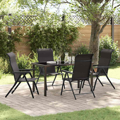 Set da Pranzo per Giardino 5 pcs CaffÃ¨ nero