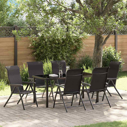 Set da Pranzo per Giardino 7 pcs CaffÃ¨ nero