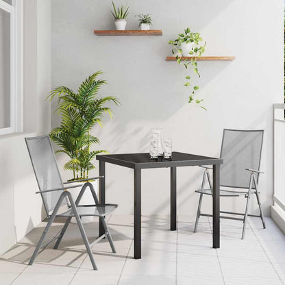 Set da Pranzo per Giardino 3 pcs Antracite