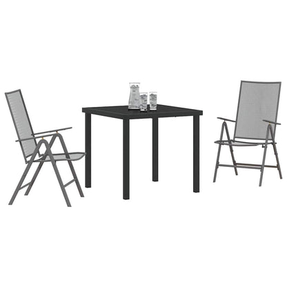 Set da Pranzo per Giardino 3 pcs Antracite