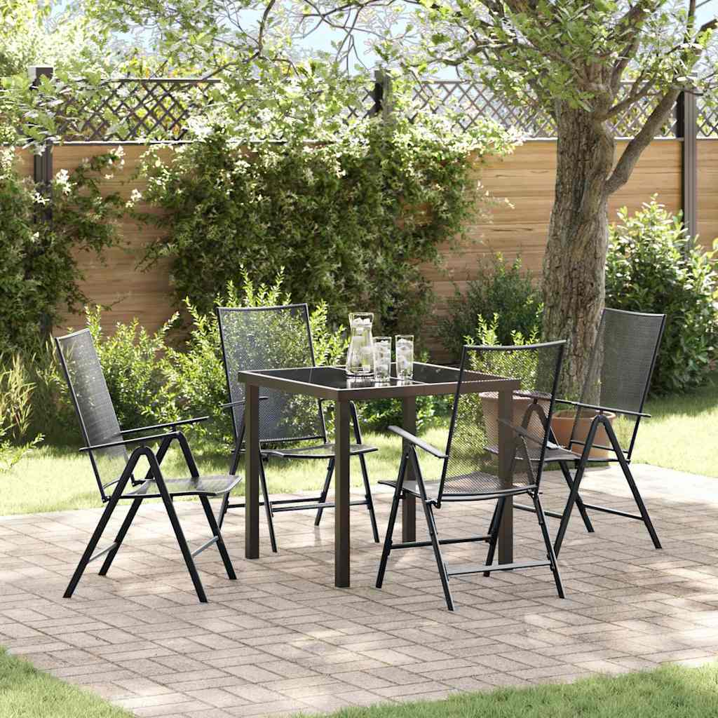 Set da Pranzo per Giardino 5 pcs Antracite