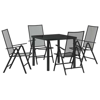 Set da Pranzo per Giardino 5 pcs Antracite