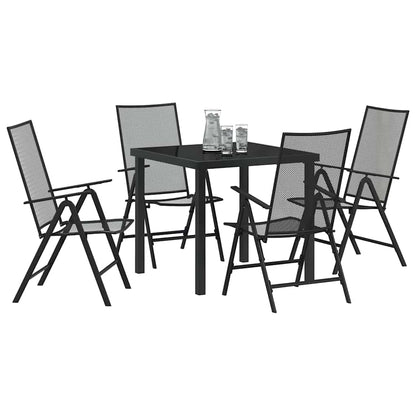 Set da Pranzo per Giardino 5 pcs Antracite