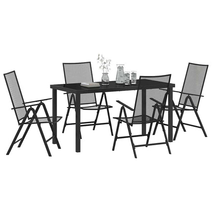Set da Pranzo per Giardino 5 pcs Antracite