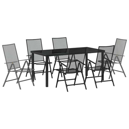 Set da Pranzo per Giardino 7 pcs Antracite
