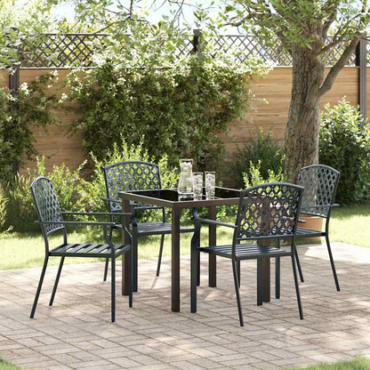Set da Pranzo per Giardino 5 pcs Antracite