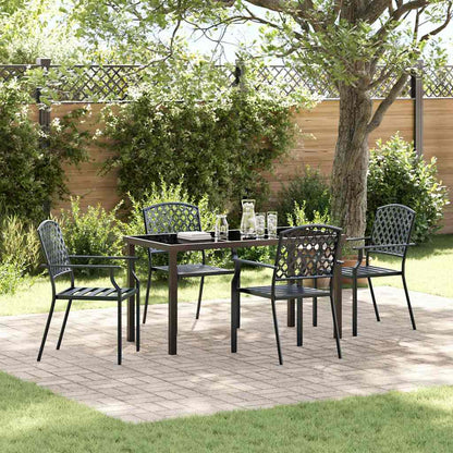 Set da Pranzo per Giardino 5 pcs Antracite