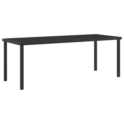 Set da Pranzo per Giardino con cuscino 9 pcs Nero