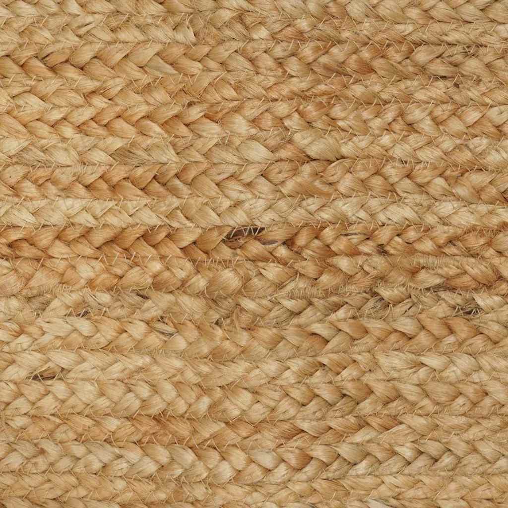 Tappeto da Area Beige 240 x 240 cm Juta