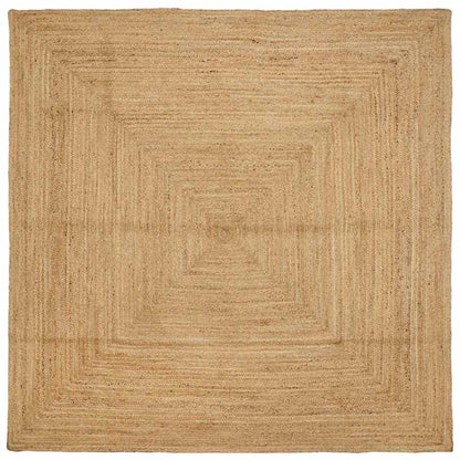 Tappeto da Area Beige 240 x 240 cm Juta