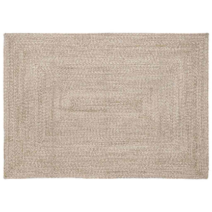 Tappeti per area Naturale e Bianco 120 x 170 cm Juta