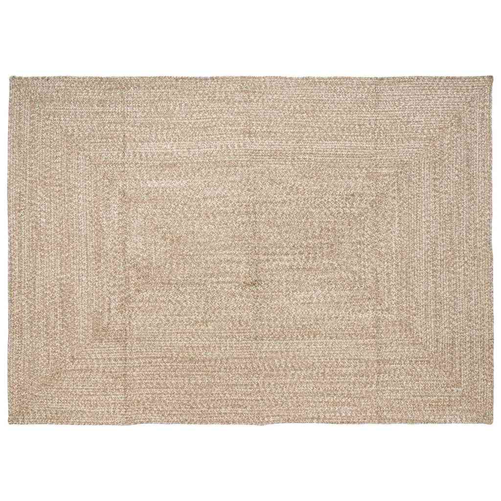 Tappeti per area Naturale e Bianco 200 x 290 cm Juta