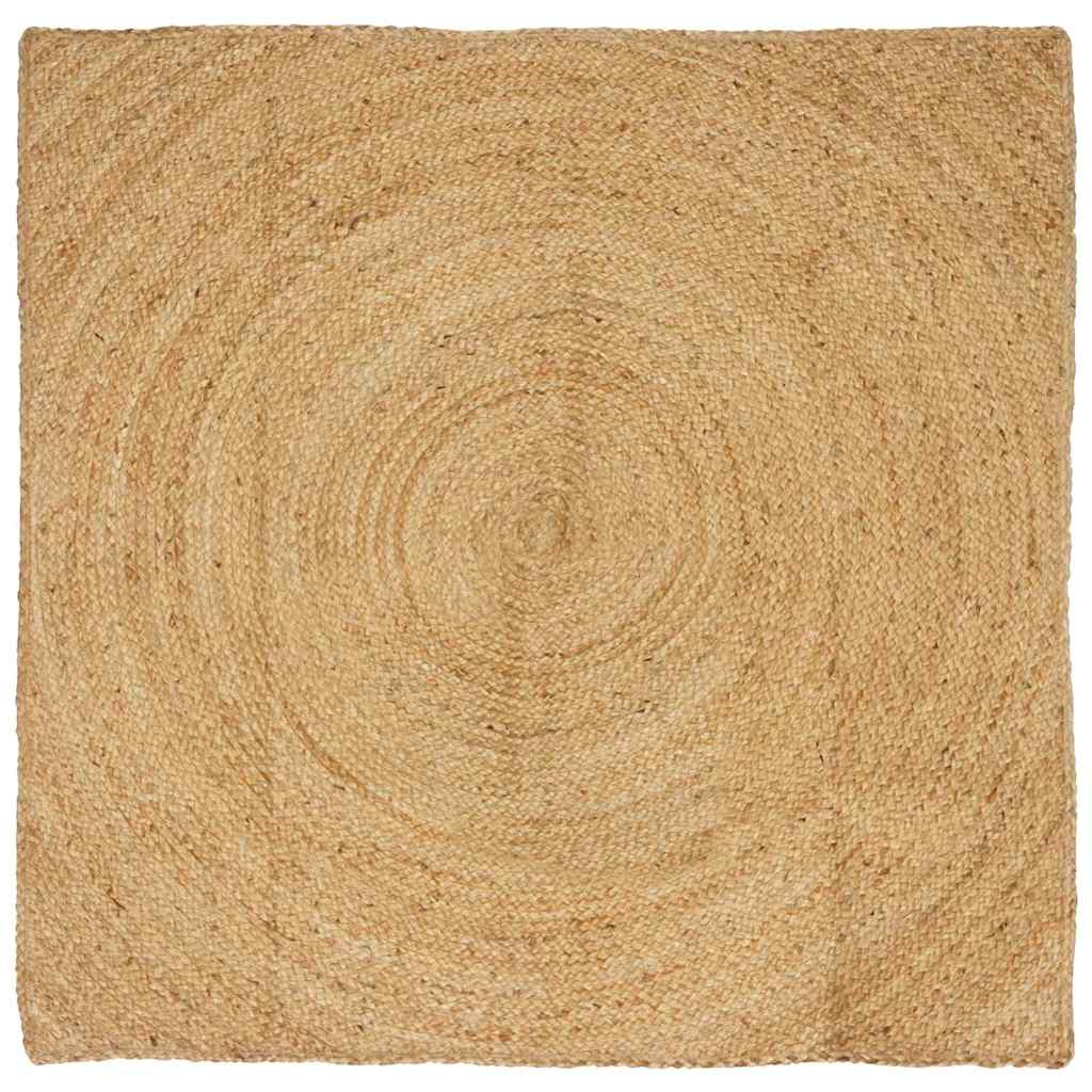 Tappeti per area Quadrato Marrone 160 x 160 cm Juta