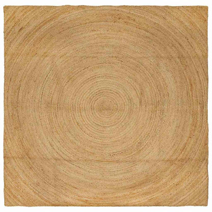 Tappeti per area Quadrato Marrone 200 x 200 cm Juta