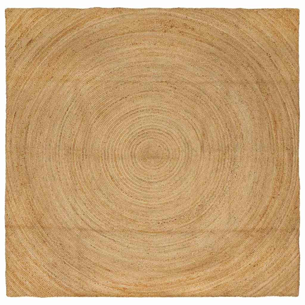 Tappeti per area Quadrato Marrone 240 x 240 cm Juta