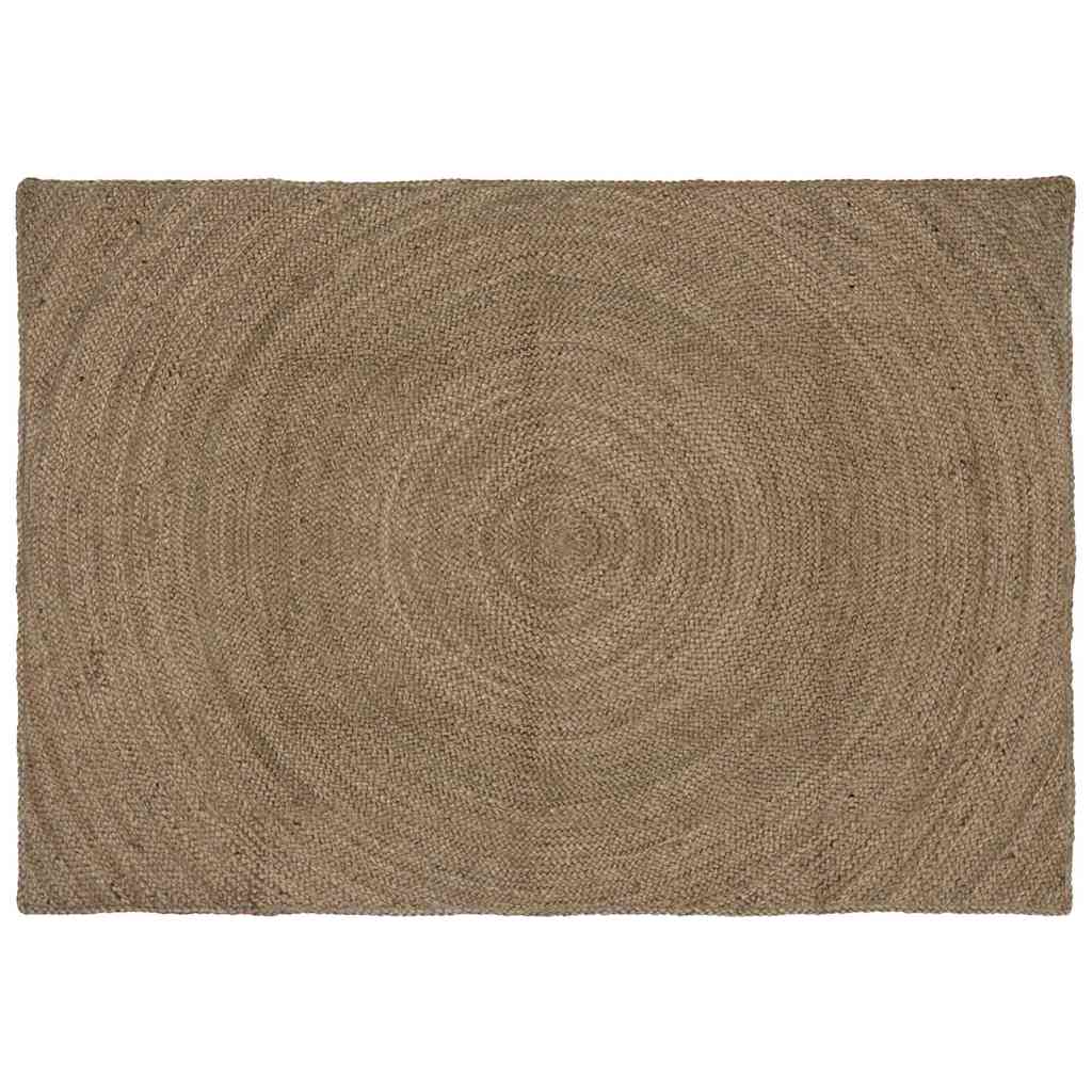 Tappeti per area Rettangolare Grigio 140 x 200 cm Juta