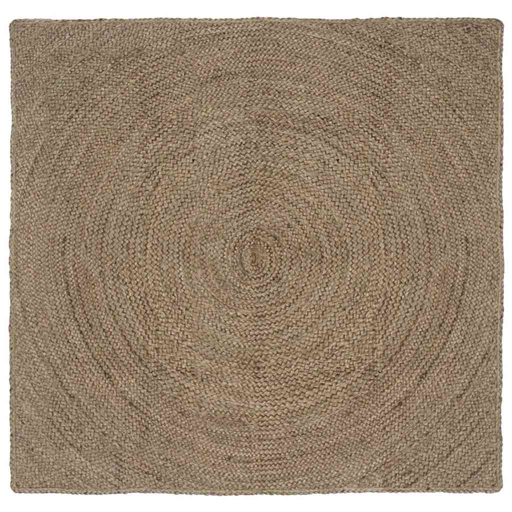 Tappeti per area Quadrato Grigio 160 x 160 cm Juta