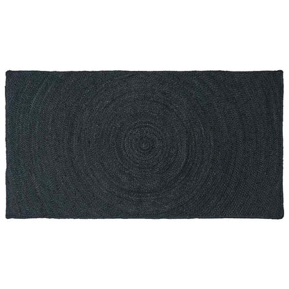 Tappeti per area Rettangolare Grigio scuro 80 x 150 cm Juta