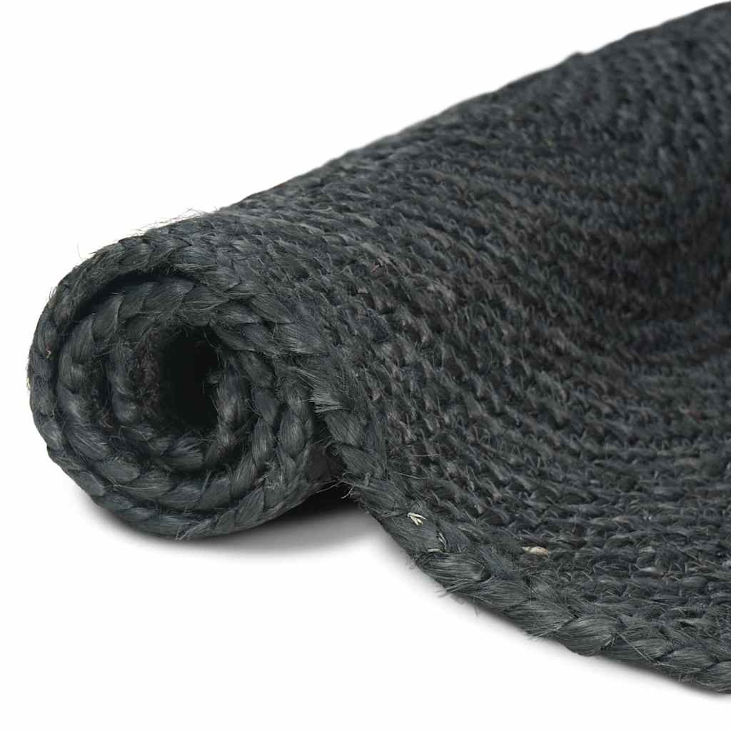 Tappeti per area Rettangolare Grigio scuro 80 x 250 cm Juta